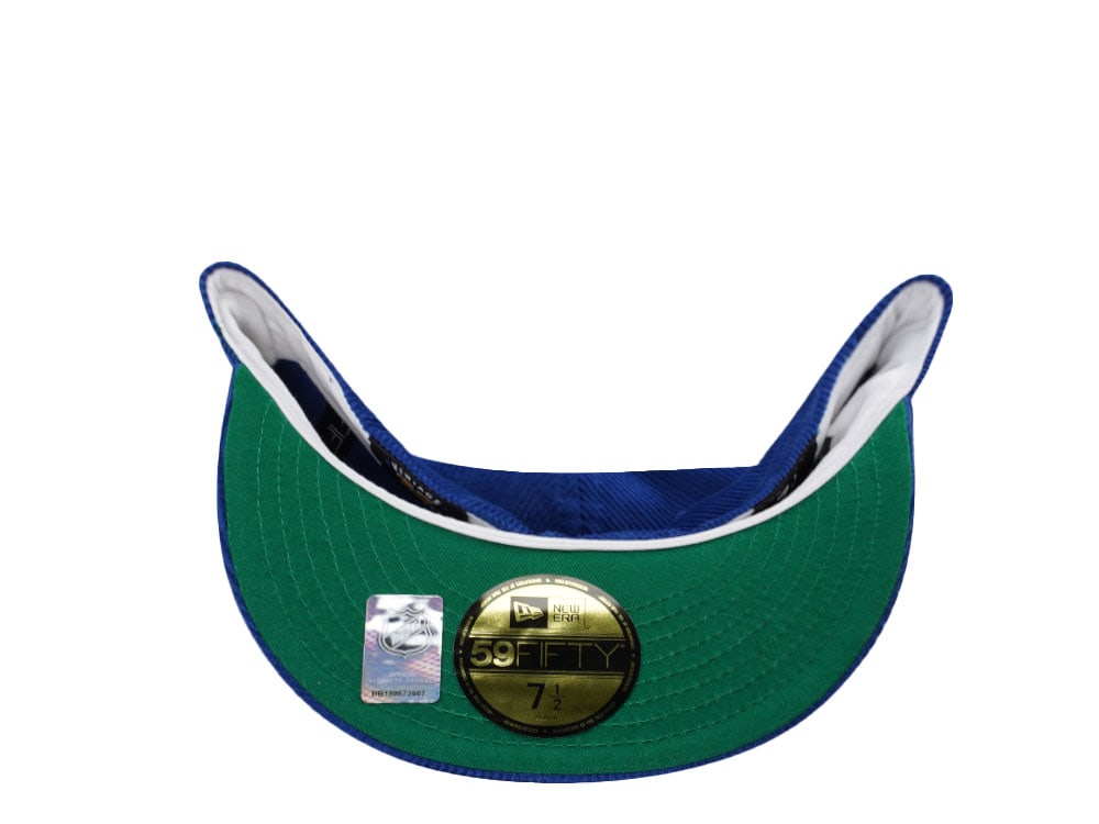 New Era New York Rangers 100th Anniversary Royal Corduroy Throwback Edition 59Fifty Fitted Cap