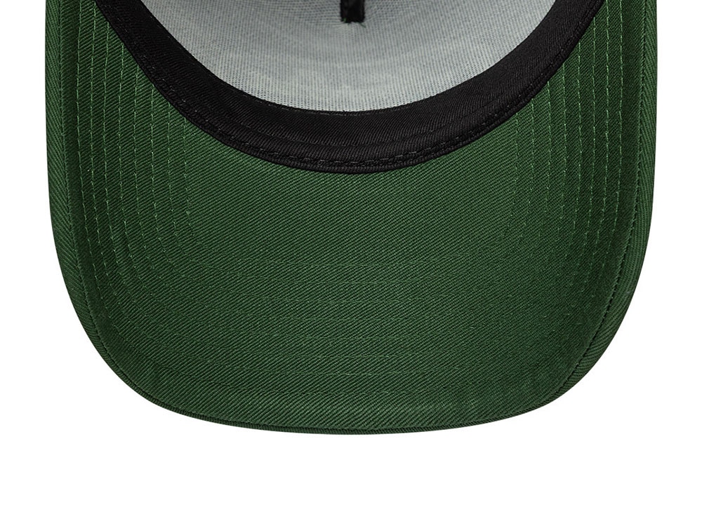 New Era Oval Foam Patch Dark Green Edition 9Forty A Frame Trucker Snapback Cap