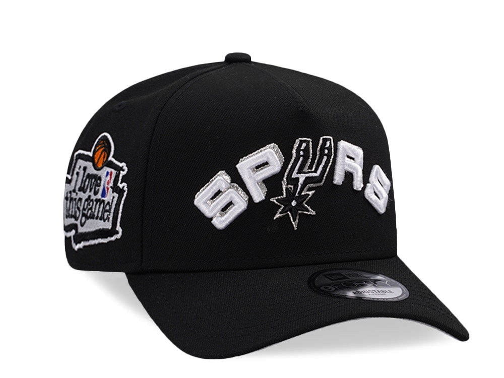 New Era San Antonio Spurs Love this Game Black Prime Edition 9Forty A Frame Snapback Cap