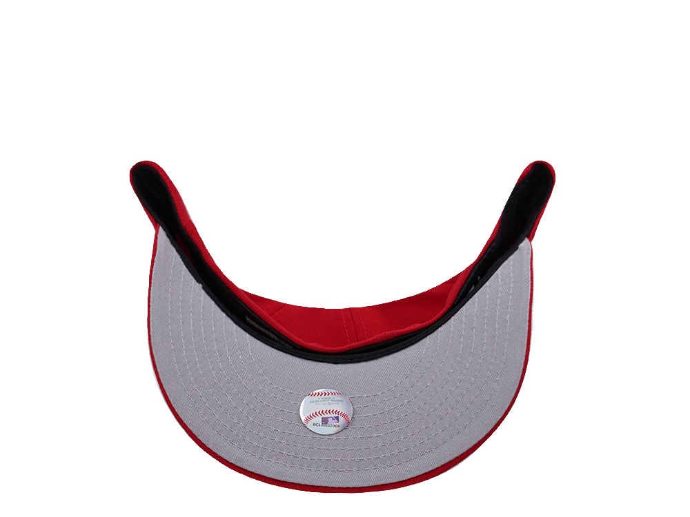 New Era Anaheim Angels All Star Game 2010 Scarlet Red Prime Edition 59Fifty Pre Curved Fitted Cap