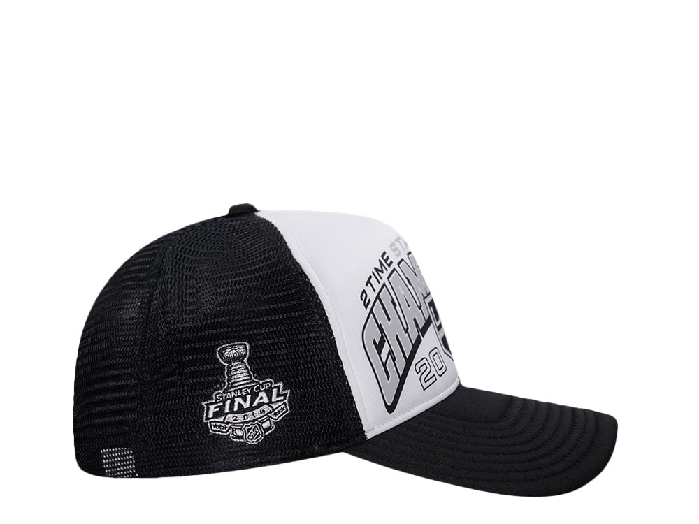 47Brand Los Angeles Kings Vintage 2014 Stanley Cup Black Foam Champ Offside Trucker Snapback Cap
