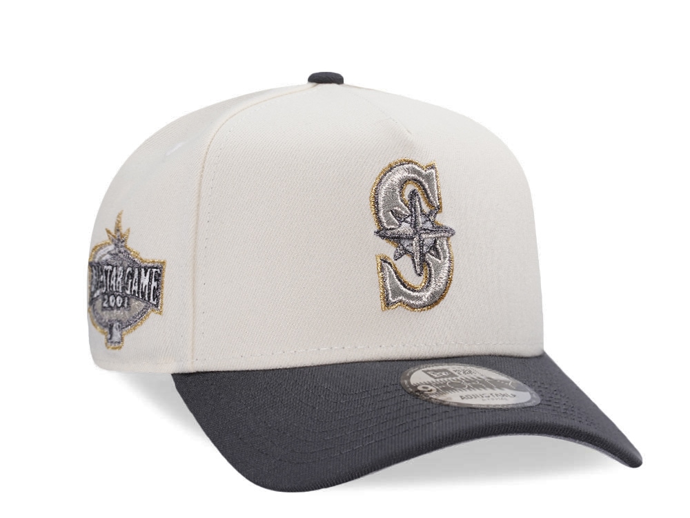 New Era Seattle Mariners All Star Game 2001 Chrome Two Tone Edition 9Forty A Frame Snapback Cap