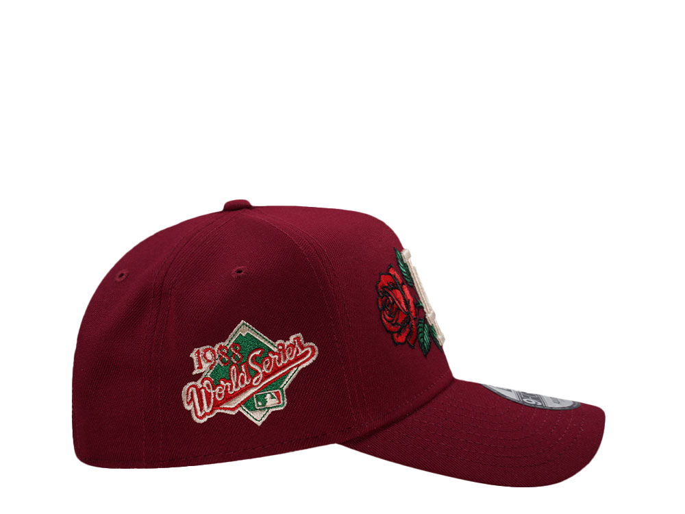 New Era Los Angeles Dodgers 1988 World Series Rose Edition 9Forty A Frame Snapback Cap