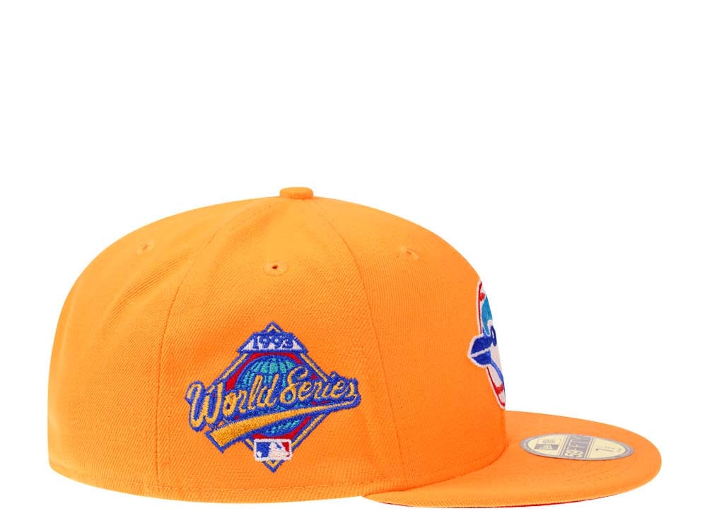New Era Toronto Blue Jays World Series 1993 Flash Orange Glow Edition 59Fifty Fitted Cap