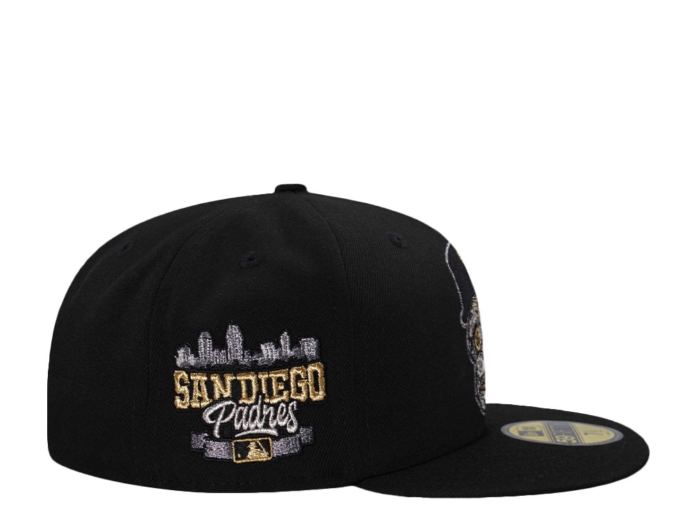 New Era San Diego Padres Black Skull Prime Edition 59Fifty Fitted Cap