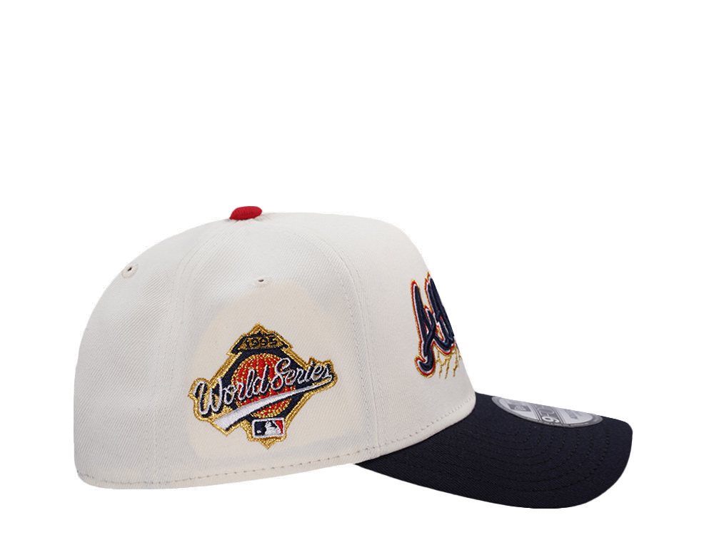 New Era Atlanta Braves World Series 1995 Chrome Two Tone Edition 9Forty A Frame Snapback Cap