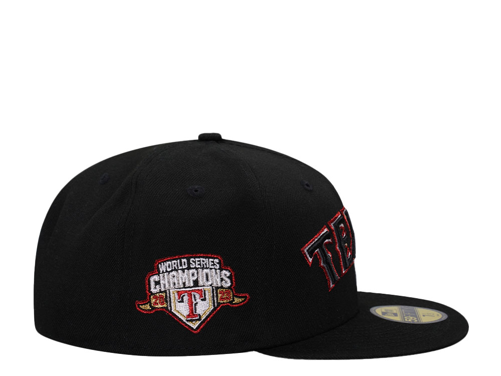New Era Texas Rangers Horror Pack World Series 2023 Black Metallic Edition 59Fifty Fitted Cap