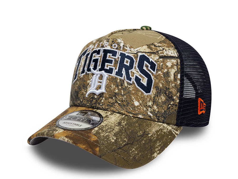 New Era Detroit Tigers Realtree Edition 9Forty A Frame Trucker Snapback Cap