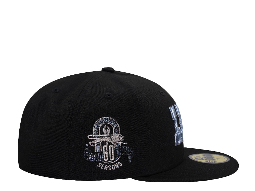 New Era Detroit Lions 60th Anniversary Black Prime Edition 59Fifty Fitted Cap