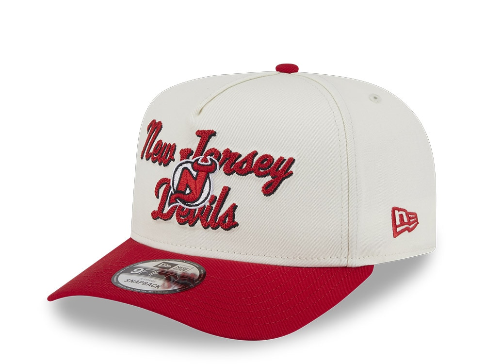 New Era New Jersey Devils Chainstitch 9Fifty A Frame Snapback Cap
