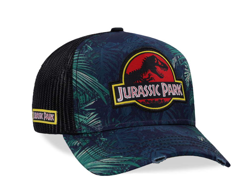 Capslab Jurassic Park Logo Trucker Snapback Cap