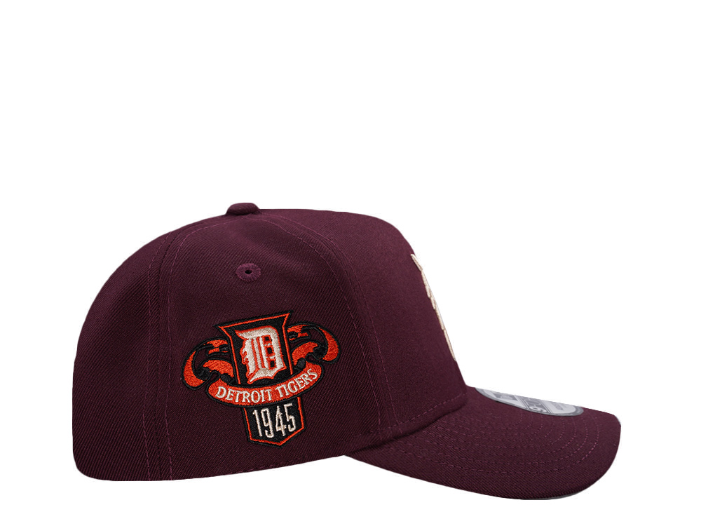 New Era Detroit Tigers World Series Champions 1945 Maroon Prime Edition 9Forty A Frame Snapback Cap