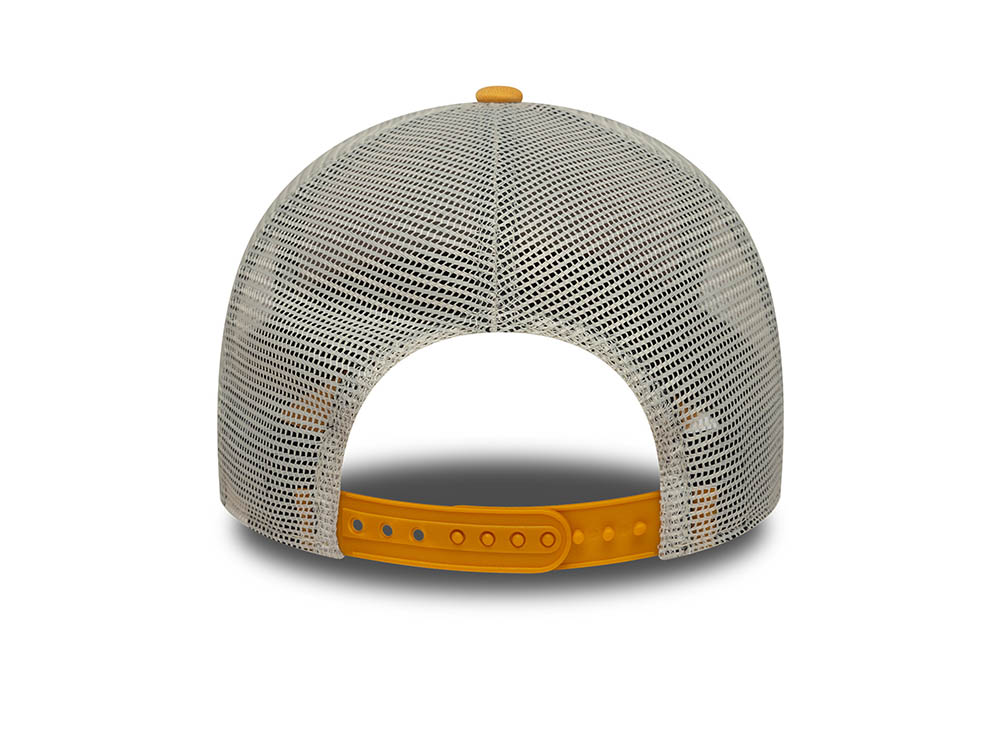 New Era Patch Golden Yellow 9Forty A Frame Trucker Snapback Cap