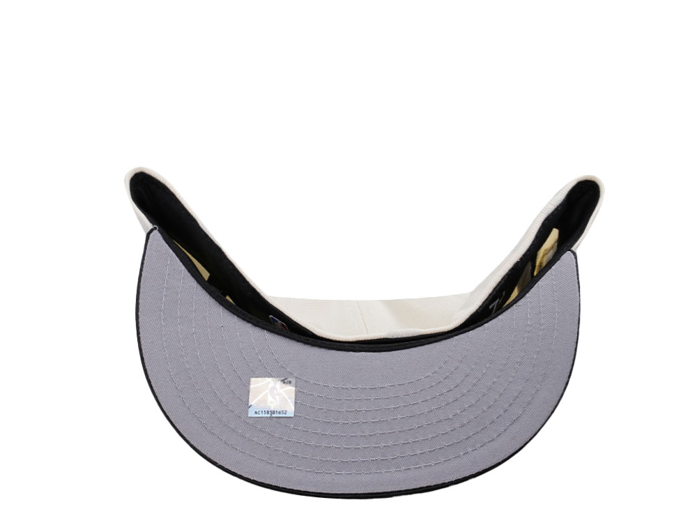 New Era San Antonio Spurs 50th Anniversary Chrome Satin Brim Two Tone Edition 59Fifty Fitted Cap