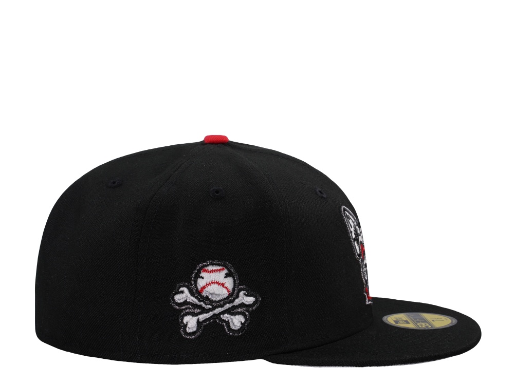 New Era El Paso Chihuahuas Dia De Los Muertos Glow in the Dark Horror Edition 59Fifty Fitted Cap