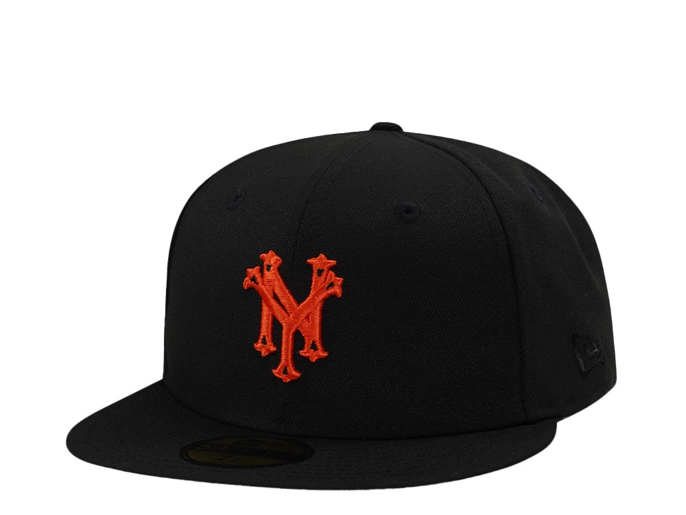 New Era New York Giants Plain Black Prime Edition 59Fifty Fitted Cap