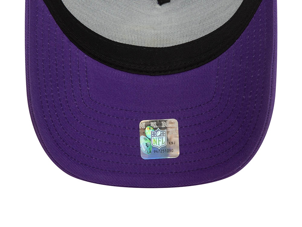 New Era Minnesota Vikings Purple A Frame Snapback Cap