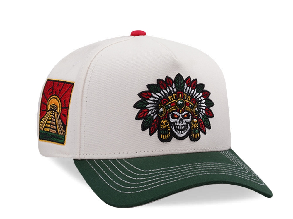 Parallel Union Mexico Skull Headdress Chrome Two Tone Edition Snapback Cap