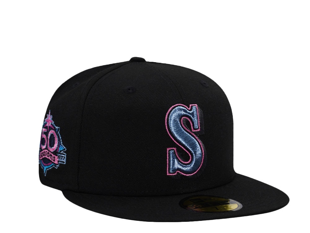 New Era Seattle Mariners 50 Seasons Black Prime Edition 59Fifty Fitted Cap