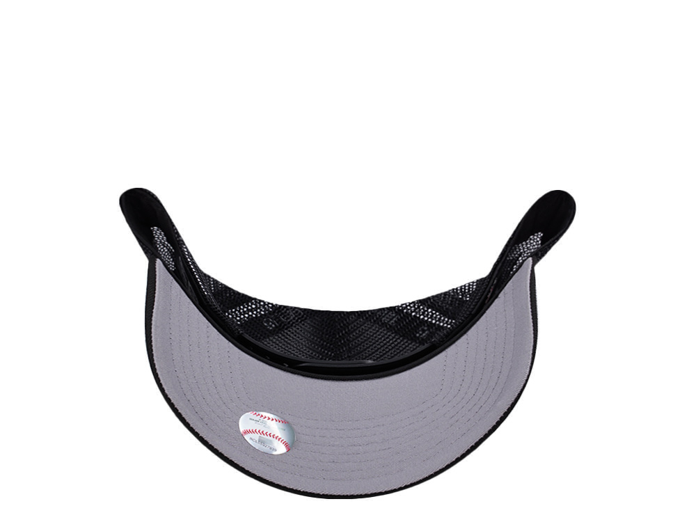New Era Chicago White Sox Micro Logo Black Edition 9Forty A Frame Trucker Snapback Cap