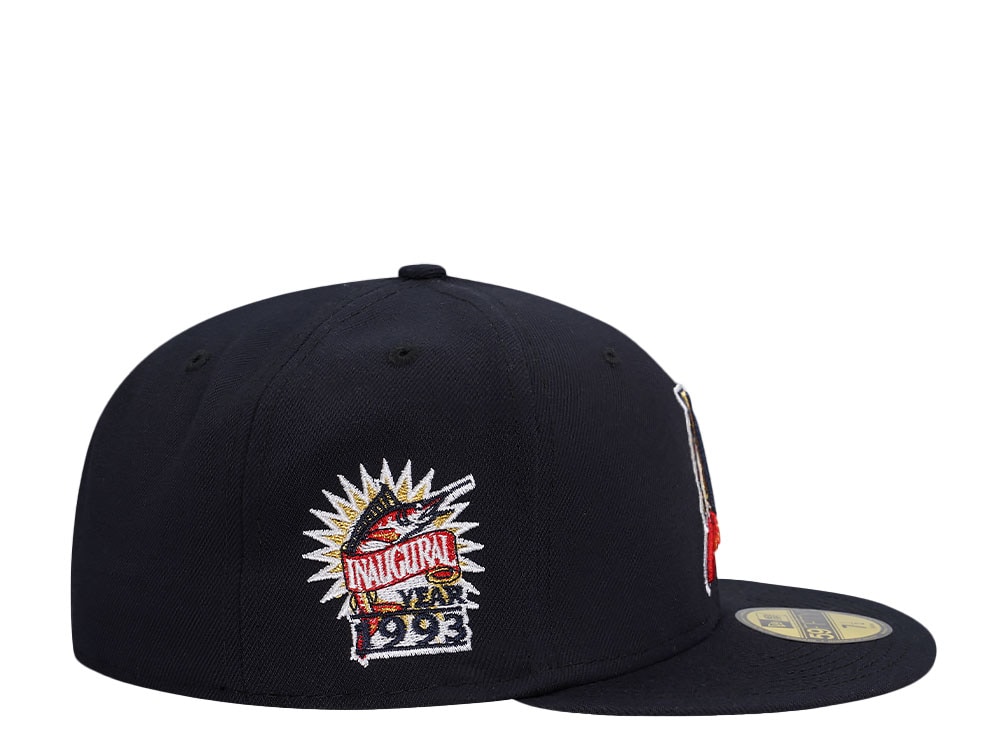 New Era Florida Marlins  Inaugural Year 1993 Navy Gold Detail Edition 59Fifty Fitted Cap