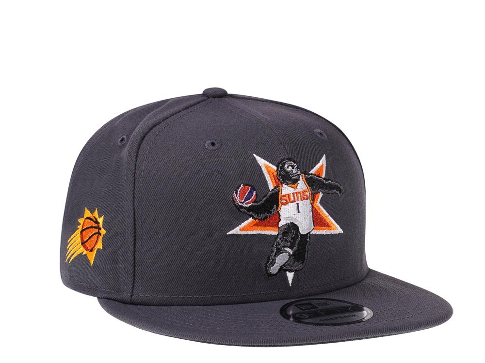 New Era Phoenix Suns Mascot Dark Grey Edition 9Fifty Snapback Cap