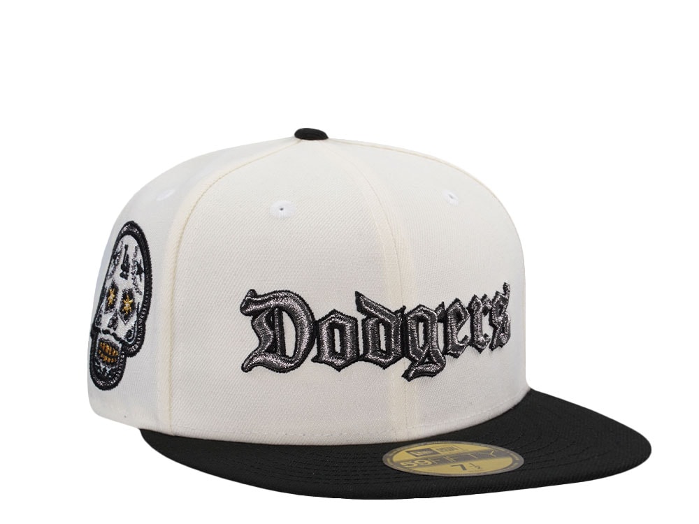 New Era Los Angeles Dodgers Skull Chrome Two Tone Edition 59Fifty Fitted Cap
