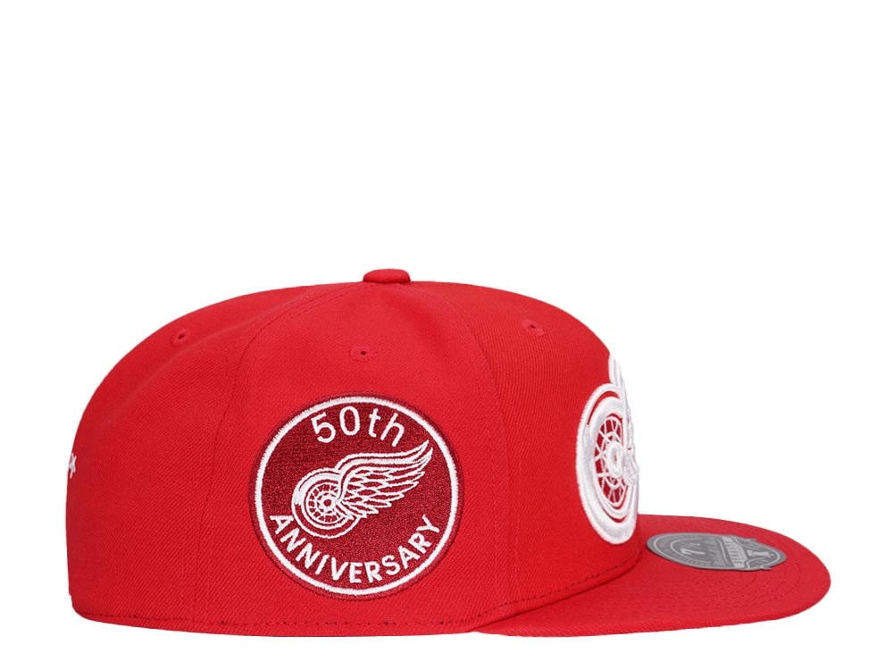 Mitchell & Ness Detroit Red Wings 50th Anniversary Vintage Edition Dynasty Fitted Cap