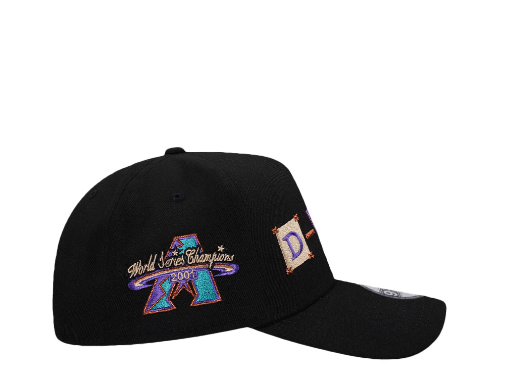 New Era Arizona Diamondbacks World Series Champions 2001 Script Edition 9Forty A Frame Snapback Cap