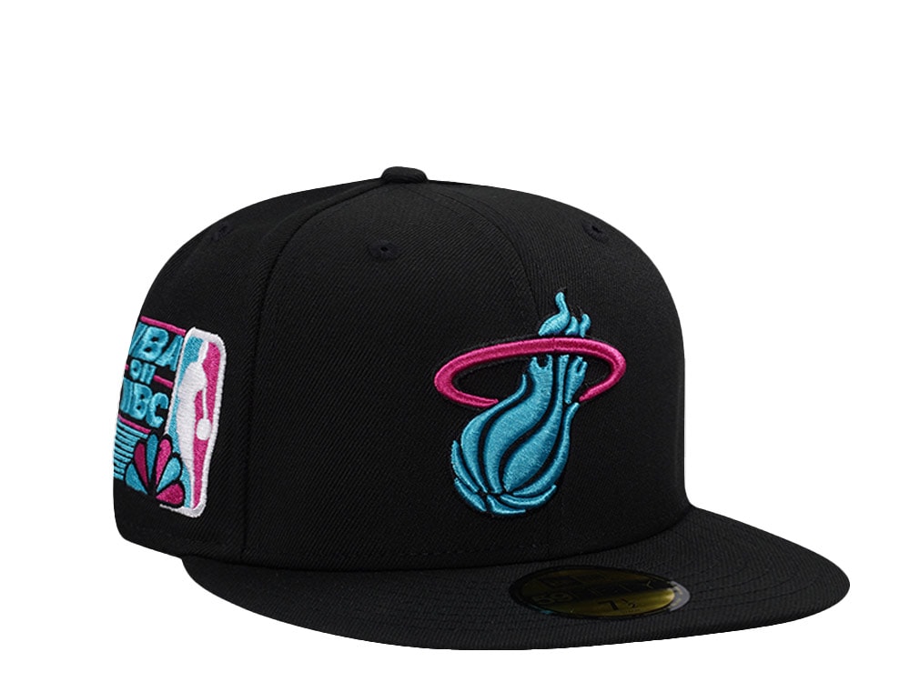 New Era Miami Heat NBA on NBC Black Prime Edition 59Fifty Fitted Cap