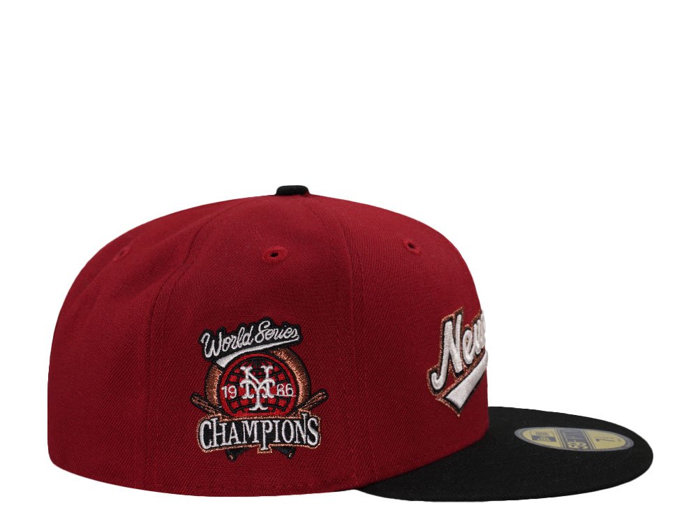 New Era New York Mets World Series 1986 Red Two Tone Edition 59Fifty Fitted Cap