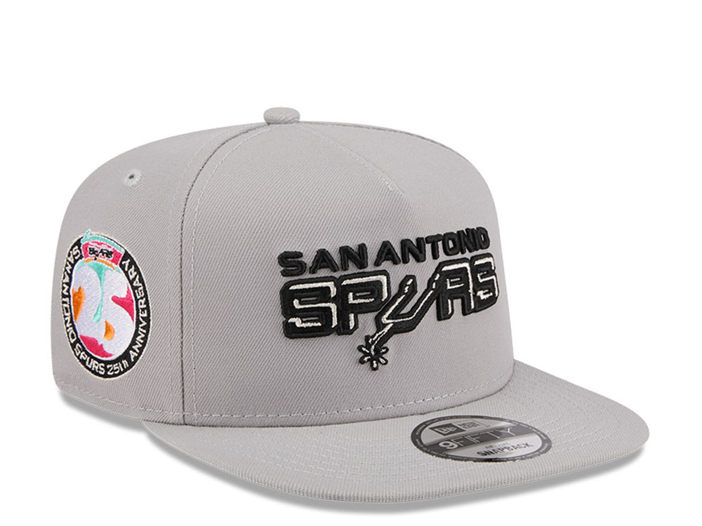 New Era San Antonio Spurs 25th Anniversary HWC Edition 9Fifty A Frame Snapback Cap