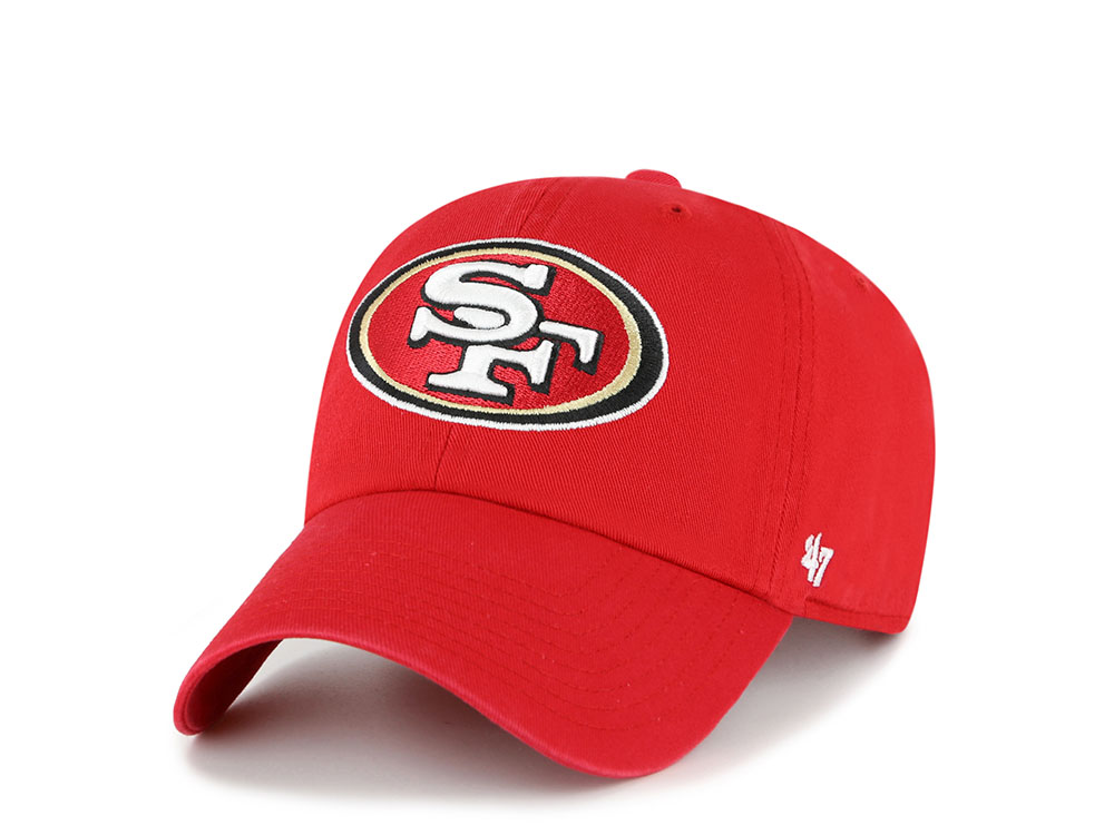 49ers ビンテージ　キャップ　レッド 47Brand San Francisco 49ers Red Classic Edition Clean Up Strapback