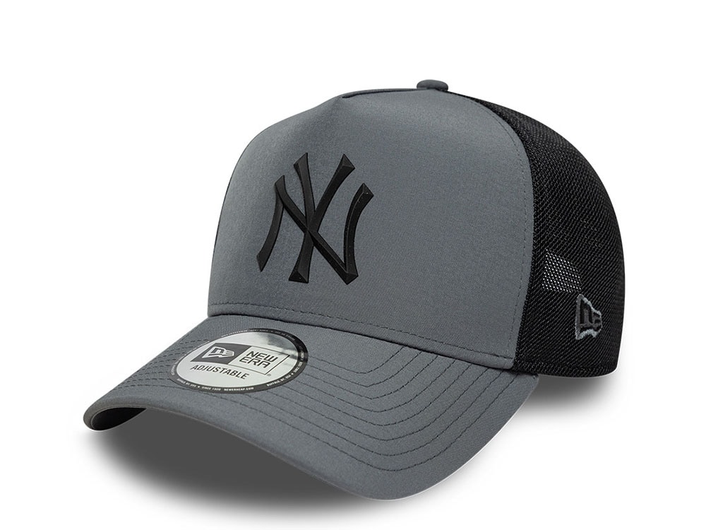 New Era New York Yankees Gray Edition 9Forty A Frame Trucker Snapback Cap