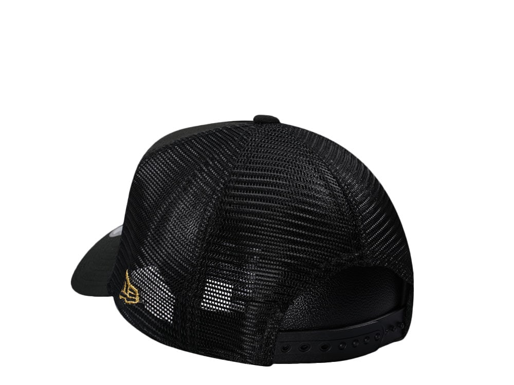 New Era Miami Heat Black Gold Classic Trucker Edition A Frame 9Forty Cap