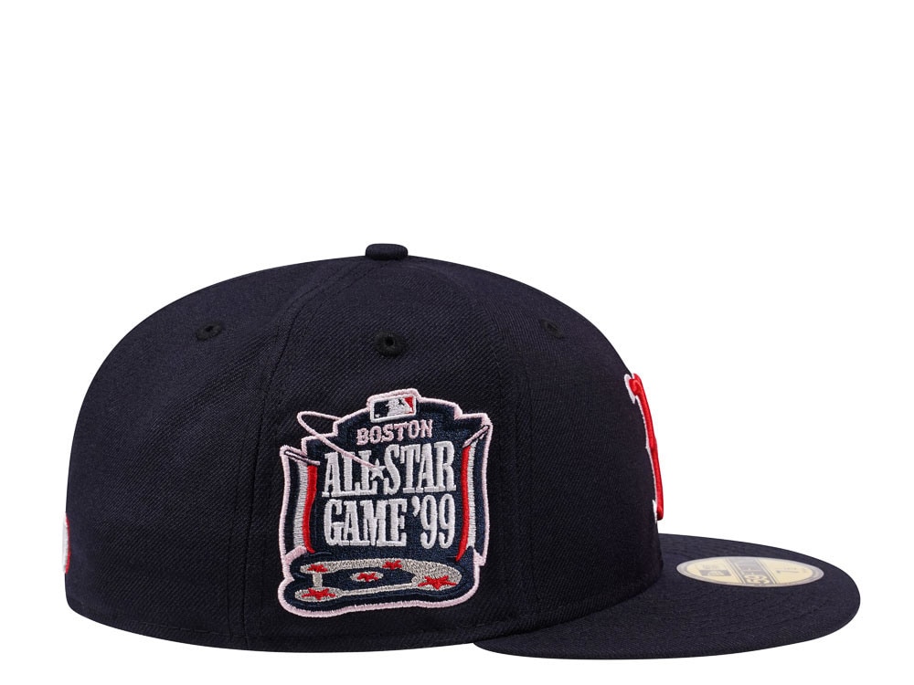 New Era Boston Red Sox All Star Game 1999 Navy and Pink Edition 59Fifty Fitted Cap