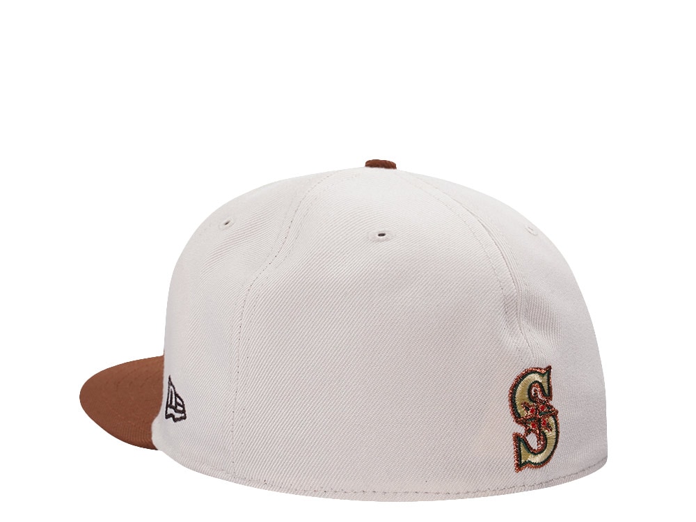 New Era Seattle Mariners 20th Anniversary Cream Two Tone Edition 59Fifty Fitted Cap