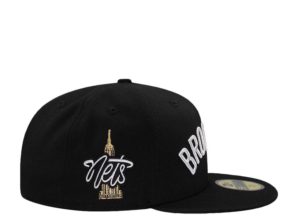 New Era Brooklyn Nets Empire State Black Prime Edition 59Fifty Fitted Cap