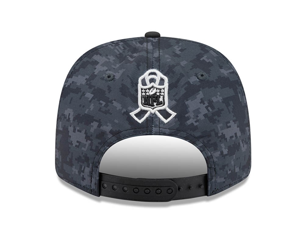 New Era Los Angeles Rams NFL Salute to Service 2026 Digi Camo Black 9Seventy Stretch Snapback Cap