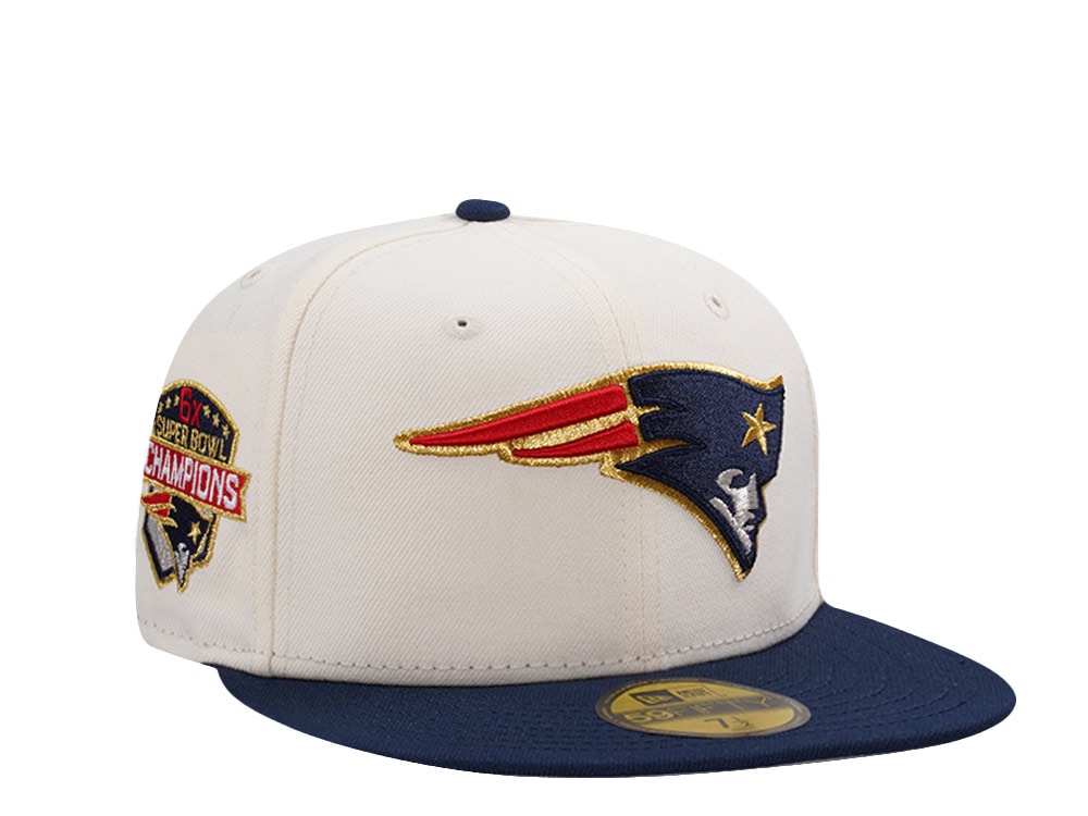 New Era New England Patriots 6x Champions Chrome Two Tone Edition 59Fifty Fitted Cap