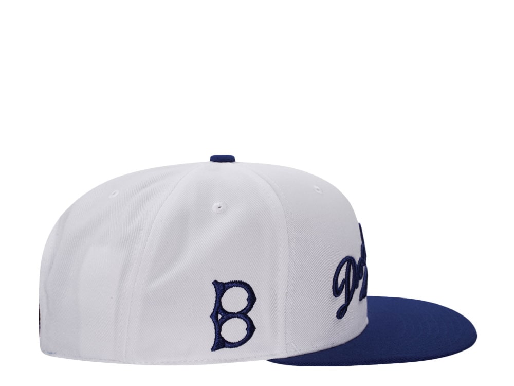 Nike Brooklyn Dodgers Cooperstown Dri-Fit White Edition Snapback Cap
