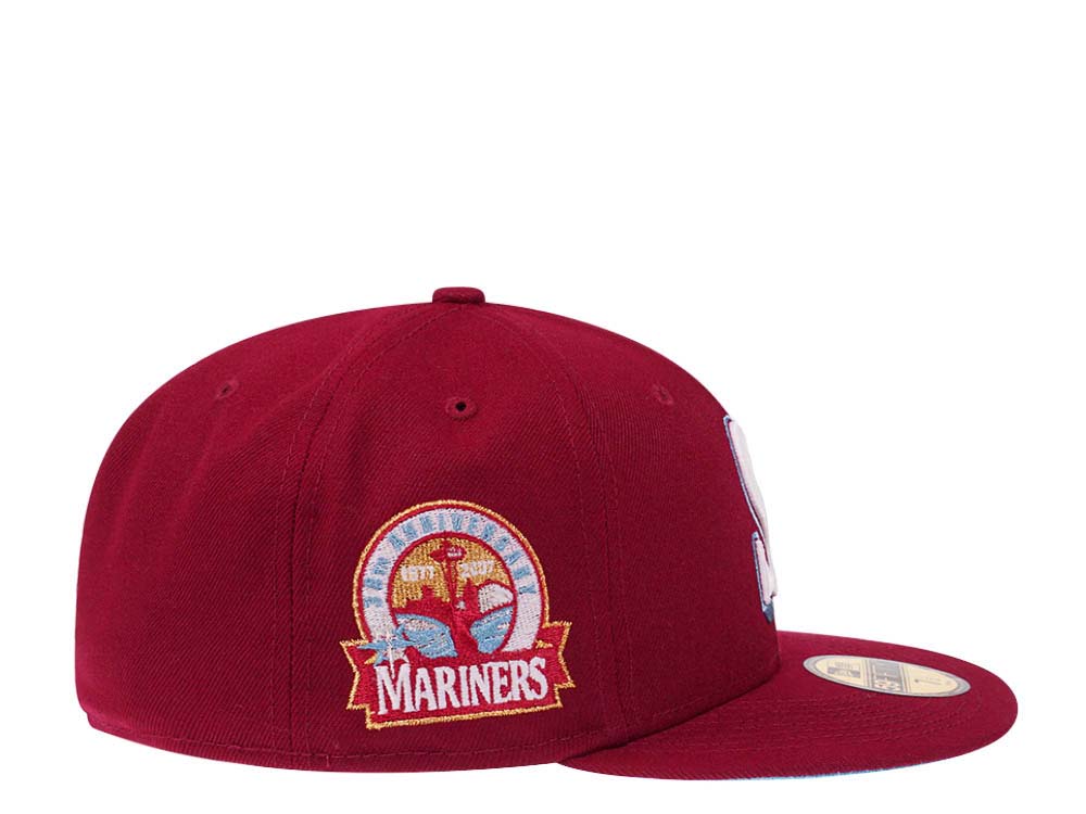New Era Seattle Mariners 30th Anniversary Smooth Red Glow Edition 59Fifty Fitted Cap