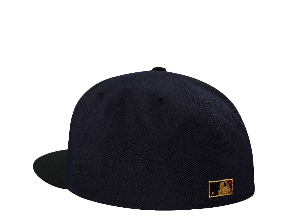 New Era Cleveland Indians 100 Season Ransom Note Navy Two Tone Edition 59Fifty Fitted Cap