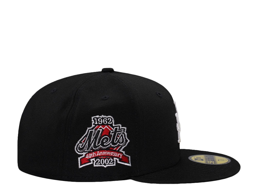 New Era New York Mets 40th Anniversary Black Prime Edition 59Fifty Fitted Cap