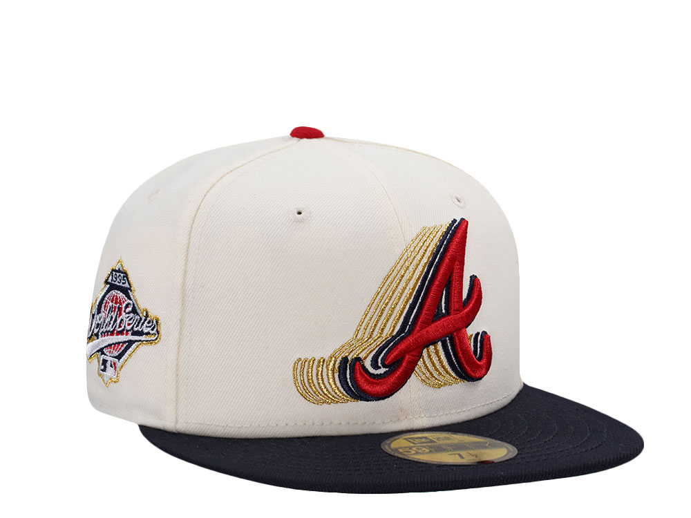 New Era Atlanta Braves World Series 1995 Cascading Chrome Two Tone Edition 59Fifty Fitted Cap