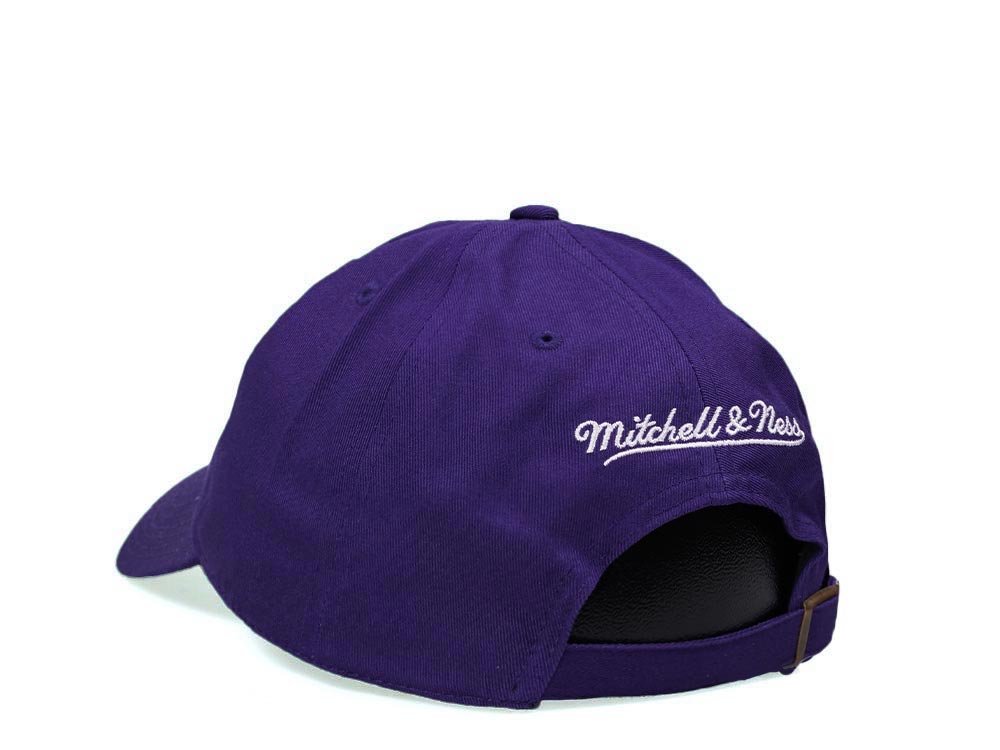 Mitchell & Ness Phoenix Suns Script Snapback Hat - Hardwood Classics, Black/Purple, Adjustable