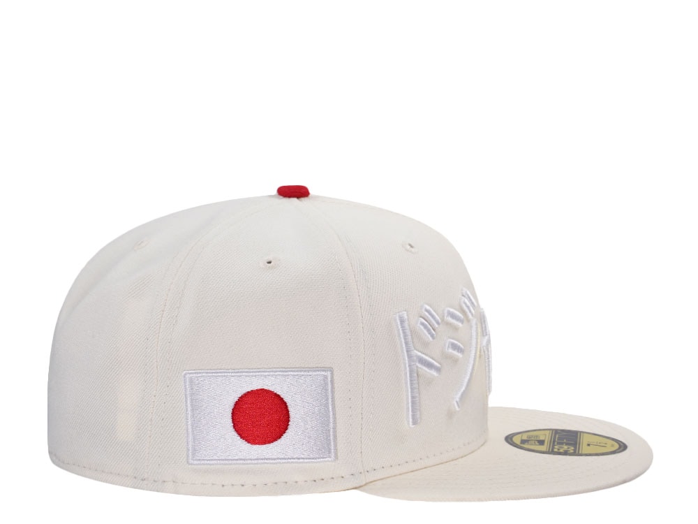 New Era Los Angeles Dodgers Kanji Japan White Prime Edition 59Fifty Fitted Cap