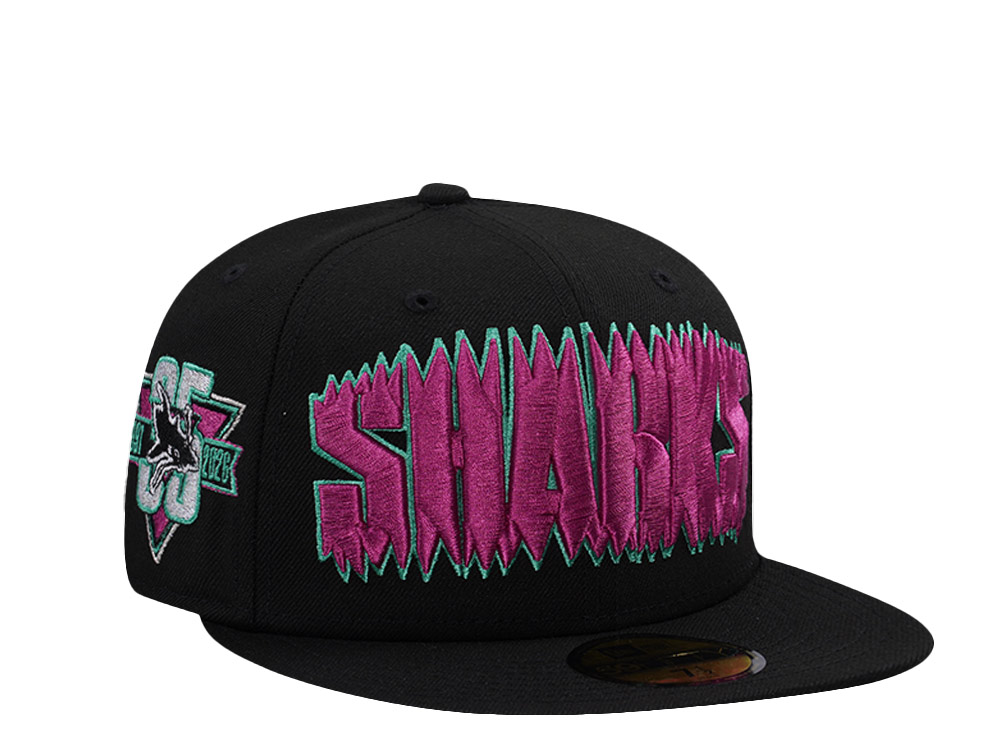 New Era San Jose Sharks 35th Anniversary Black Prime Edition 59Fifty Fitted Cap