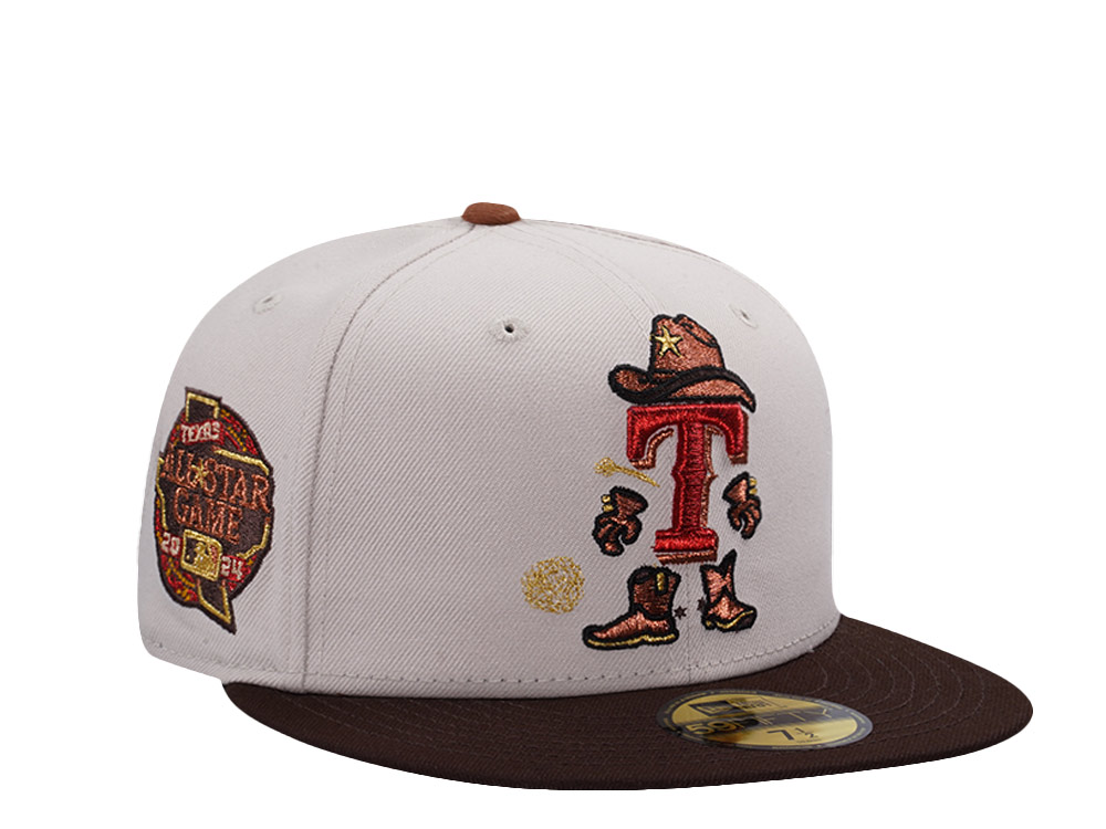 New Era Texas Rangers All Star Game 2024 Stone Two Tone Edition 59Fifty Fitted Cap