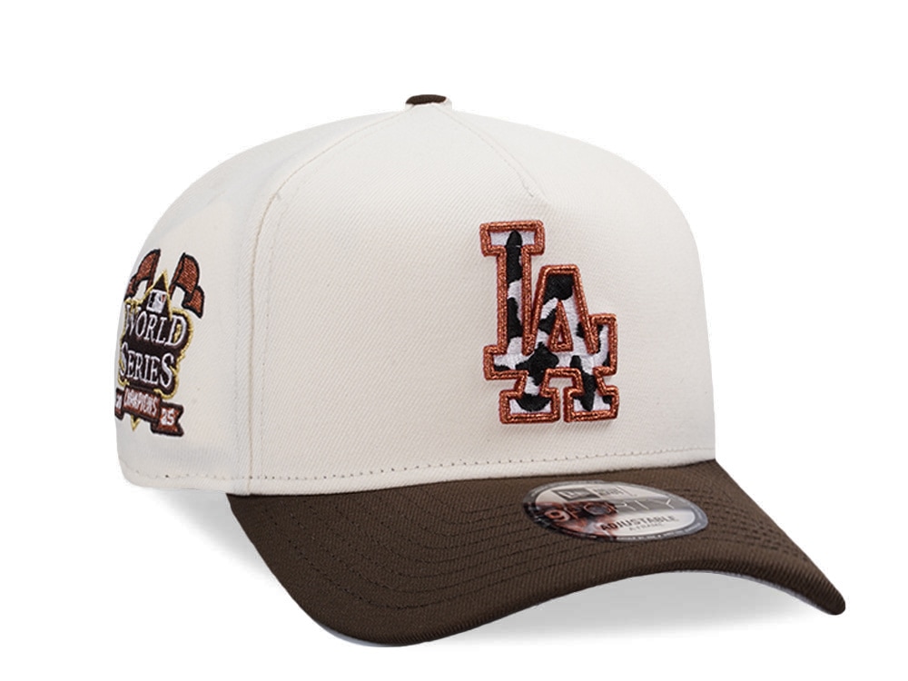 New Era Los Angeles Dodgers World Series Champions 2025 Chrome Two Tone Edition 9Forty A Frame Snapback Cap